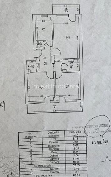 Apartament 3 camere decomandat - etaj 2 - Podu Ros - 11