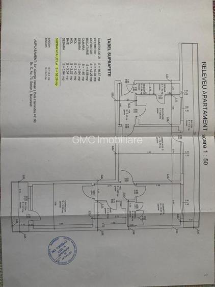 Apartament 3 camere de vânzare – Crângași | Etaj 1 | 2 balcoane A265 - 19