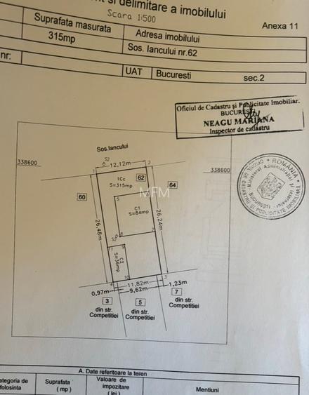 D+P+1+Pod(5m inaltime), teren 315 m,  garaj 35 mp.Sos Iancului stradal - 14