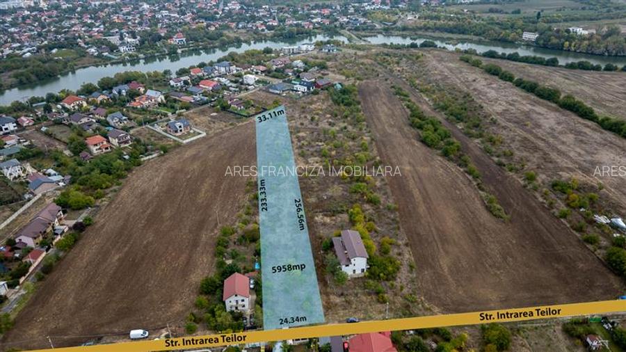 TEREN 5958 MP,DESCHIDERE 24 M,TOATE UTILITATILE - 2