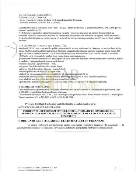 Teren intravilan 713m2 , Ploiesti , zona UPG - 7