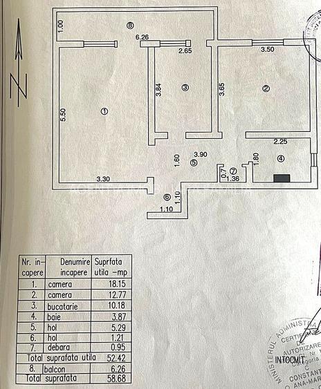 🏡 Apartament spațios 2 camere, decomandat, Mazepa – vedere panoramica, etaj 8 - 9
