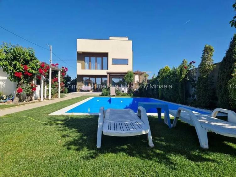 Fundeni Închiriez Vila stil Mediteran 4 cam piscina 60 mp 6 locuri parcare curte - 2