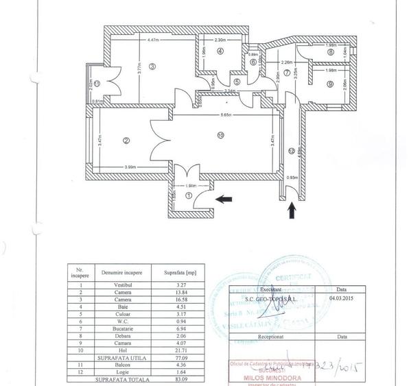 Apartament nemobilat 3 camere Dorobanti M261 - 2