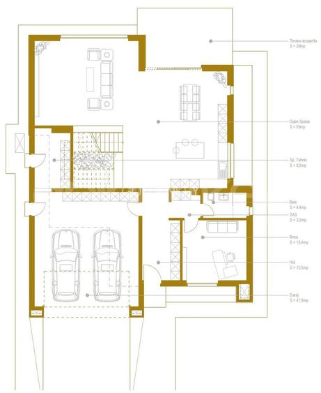 Vila minimalista si insorita | 2 garaje | 959mp teren - 1