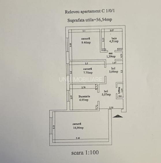 Dacia - Bulevard - 3 camere decomandat - liber - geam la baie - 8
