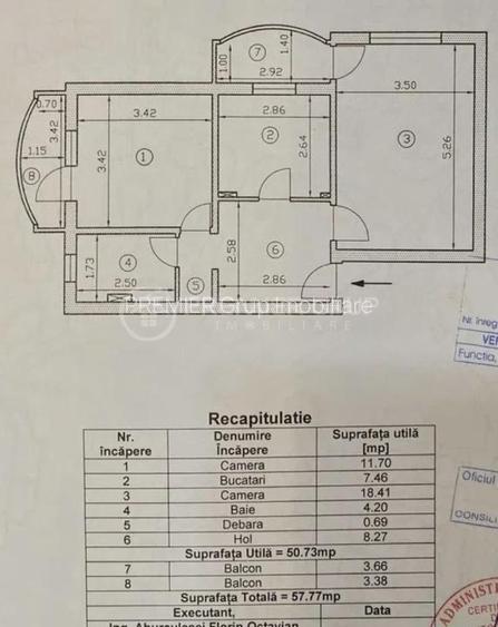 Etaj 2! Apartament 2 camere Dancu, 58mp, CT, AC - 6