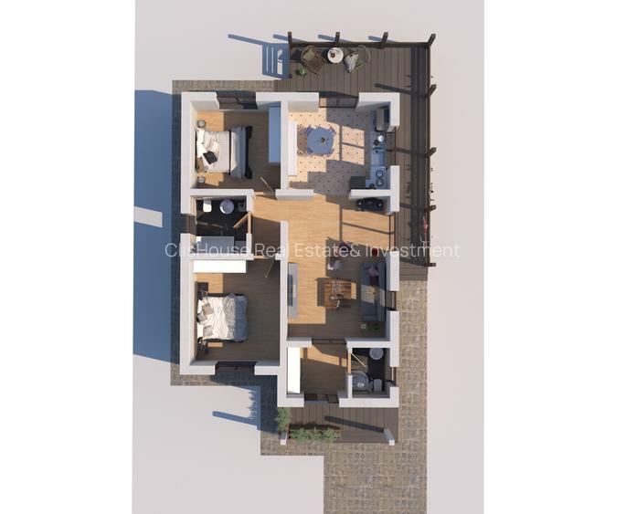 VANZARE VILA   Parter cu TEREN 500  MP CARTIER MAGNOLIA VILLAGE - 1