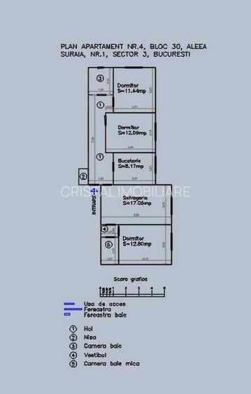 Vanzare apartament 4 camere Fizicienilor, 2 bai, bloc 1982 - 8