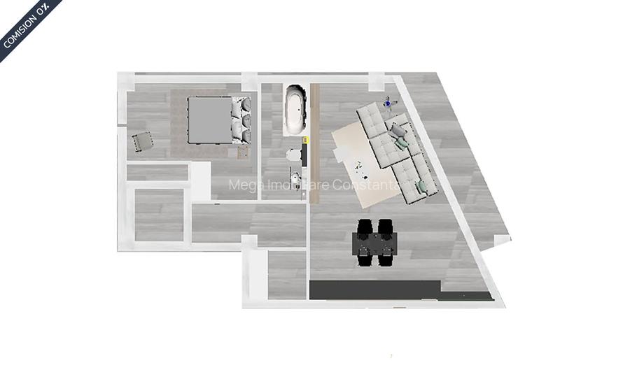 ✅TVA inclus: Apartament decomandat · 2 camere + cămară | Vedere lacul Siutghiol - 1