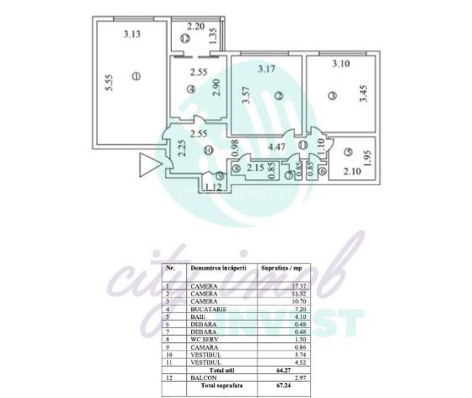 3 camere decomandat | 5 min metrou Apărătorii Patriei | Bloc anvelopat - 2