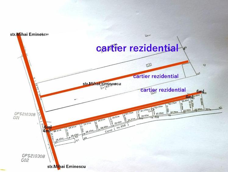 Teren intrav. 7500mp -11 loturi ,strict rezidentiala aproape de INST.Ana Aslan! - 2