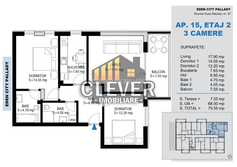 3 Camere cu Încălzire în Pardoseală, Metrou Nicolae Teclu - 2