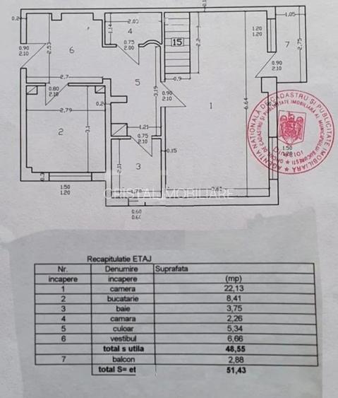 De vanzare Apartament  4 camere tip duplex  Pacii, etajul 4 si 5 - 10