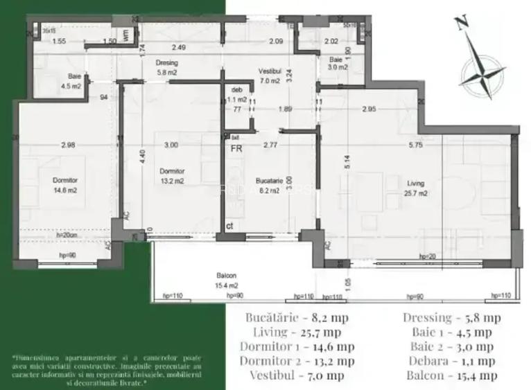 Apartament 3 Camere Decomandat Spatios Metrou Teclu-Scoala Palaldy - 2
