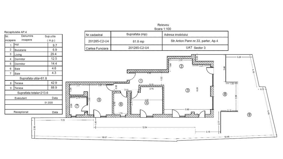 Unirii Prima Inchiriere - Bloc Nou Modern - Apartament cu Gradina - 15