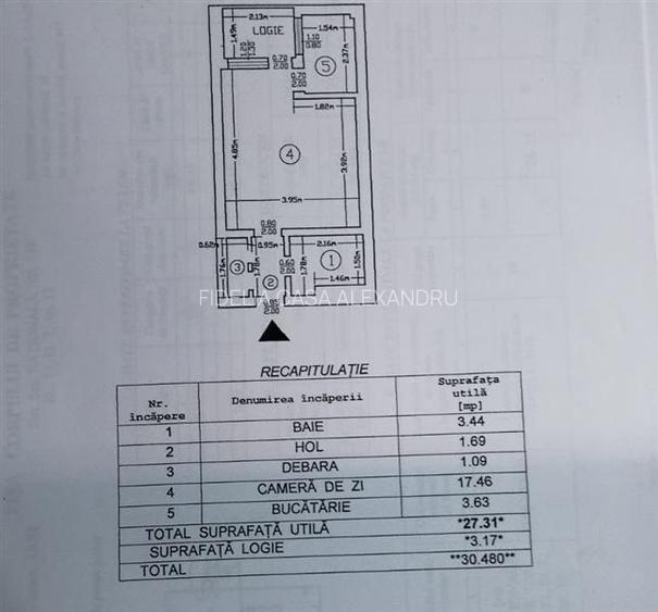 Garsoniera 31 mp, etaj intermediar, Podul Ros - Podul de Piatră - 9