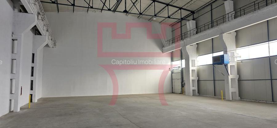 Hala industriala rampa cale rulare pod rulant 9ml H 520mp 49mp birouri - 2