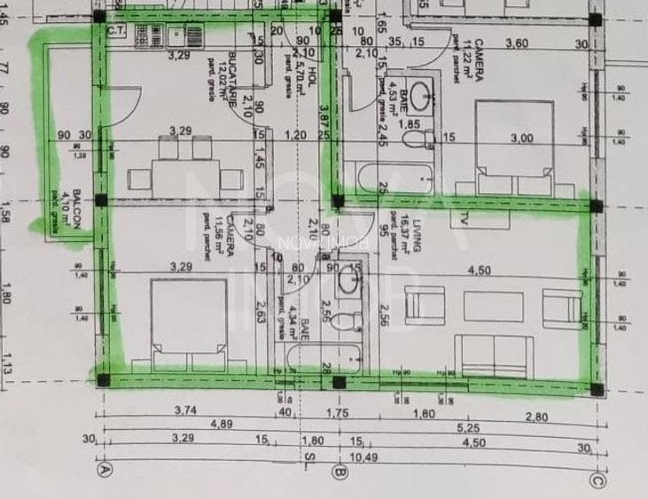 Apartament 2 camere, decomandat, MOBILAT - UTILAT - 7