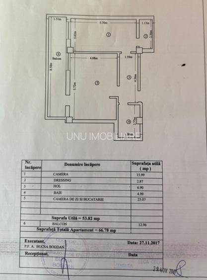 2 Camere Parter - Zona Rediu - 66mp - Mobilat - Boxa - loc Parcare - Bloc 2017 - 3