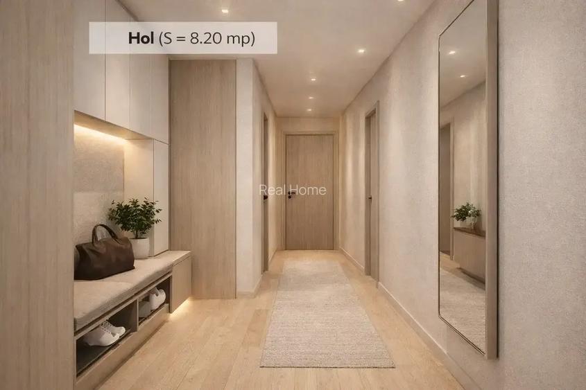 3 camere NOU 77,2 mp + balcon 12,9 mp 8 min Metrou Nicolae Teclu - 2