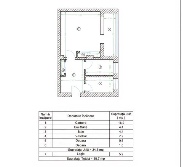 Garsoniera, renovata, 40mp, pt investitie sau locuit, 5 minute metrou Gorjului, - 15