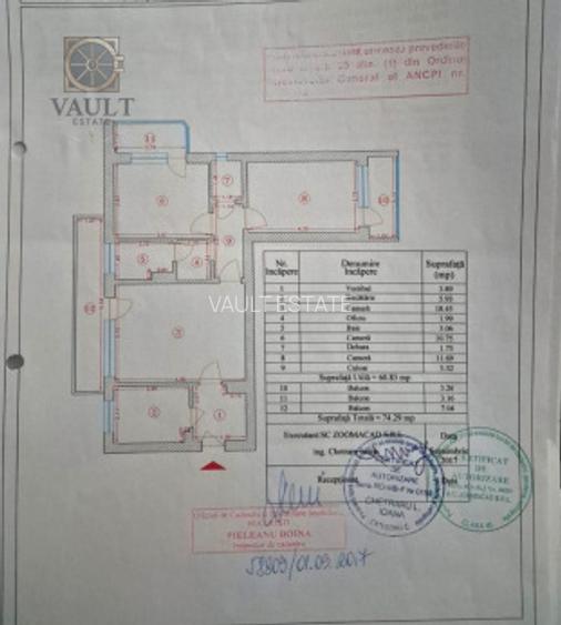 Apartament  3 camere - 3 BALCOANE - zona DRUMUL TABEREI - 1