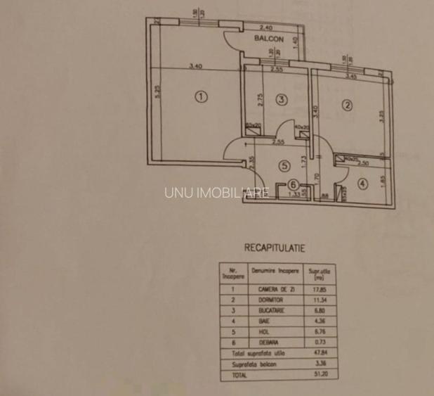 Etaj 1 - 2 camere decomandat - Zimbru - Cofetaria A la Grec - 2