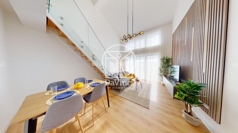 Penthouse 3 camere, intabulat, finisat la cheie, contoare montate - 2