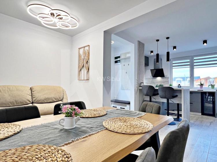 Casa noua 4 cam. moderna, mobilata si utilata, curte. 10 min. de Sibiu  - 21