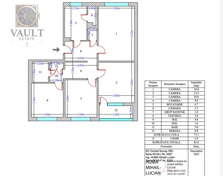APARTAMENT 4 CAMERE - 1 DECEMBRIE 1918 - 1