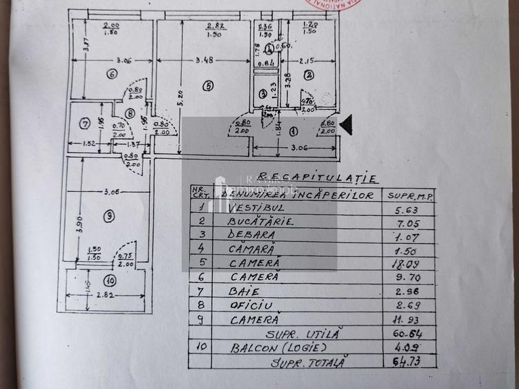 3 camere 5 min metrou 1 Decembrie 1918 DE RENOVAT - 3