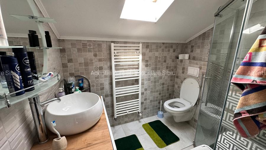 Casa tip vila constructie noua in Sacel, Sibiu teren 866 mp mobilata si utilata - 13