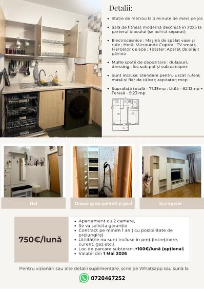 Apartament Premium cu 2 camere si terasă, complex New Town Residence, Dristor - 12