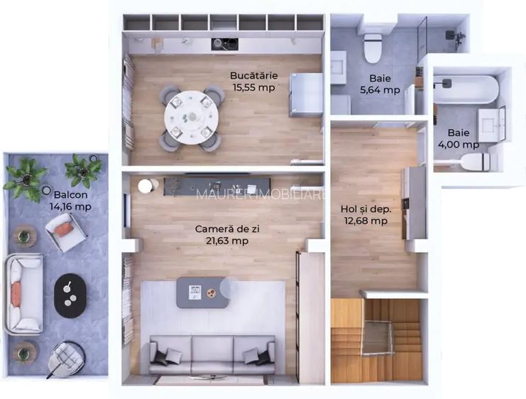 Apartament 3 camere - 2