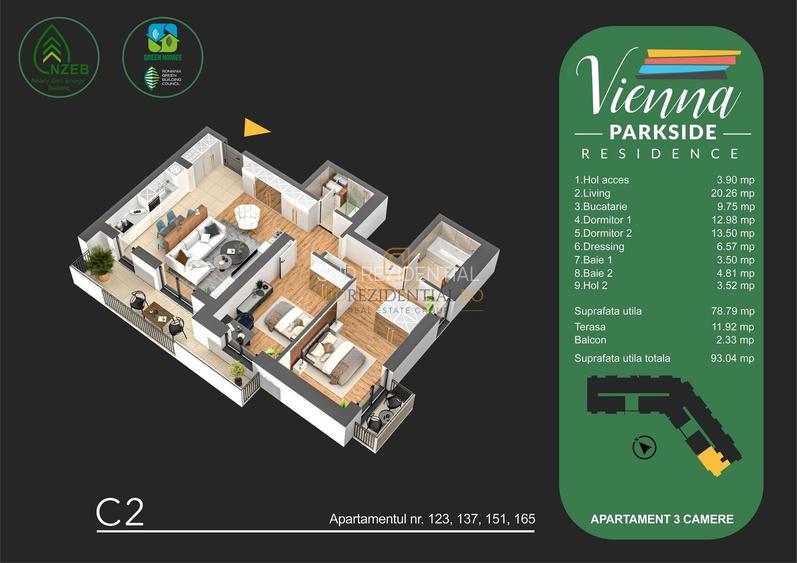 Comision 0! Apartament modern cu 3 camere, zona Parc Tudor Arghezi, S4 - 1