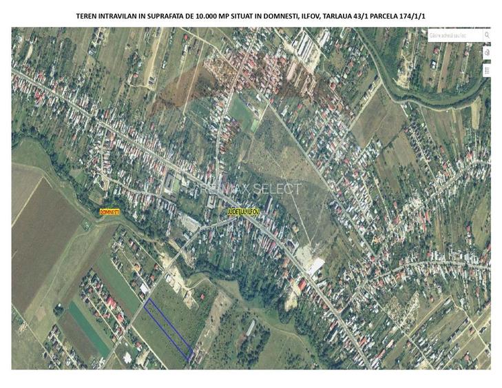 Domnesti- vanzare teren intravilan 10.000mp/ Soseaua Curtea Domneasca - 3