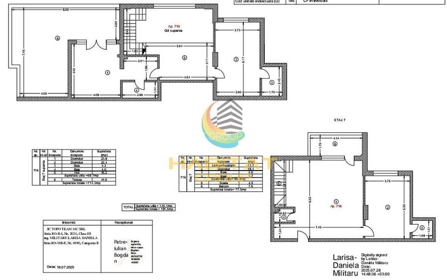 Penthouse- 4 camere- 192mp + parcare- metrou Berceni - 11