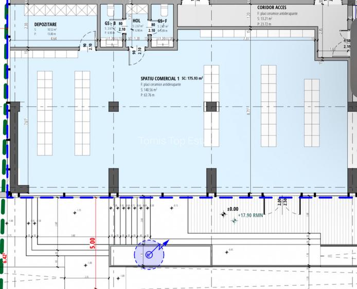 Spatiu comercial 185 mp OPEN SPACE bloc nou - Primavera Campus - 7