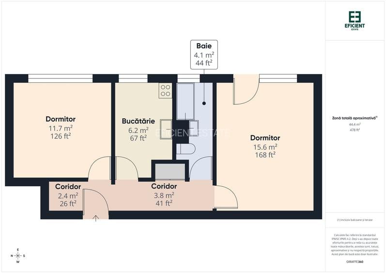 Apartament cu 2 camere etaj 2 - Complex Studențesc - Timișoara - 15