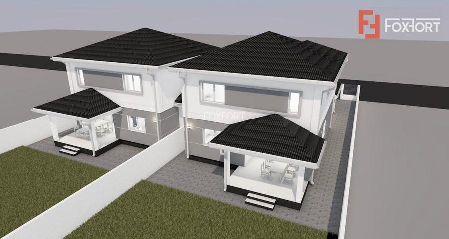 Duplex cu 5 camere, despartit prin camera tehnica - 365 mp teren - 4