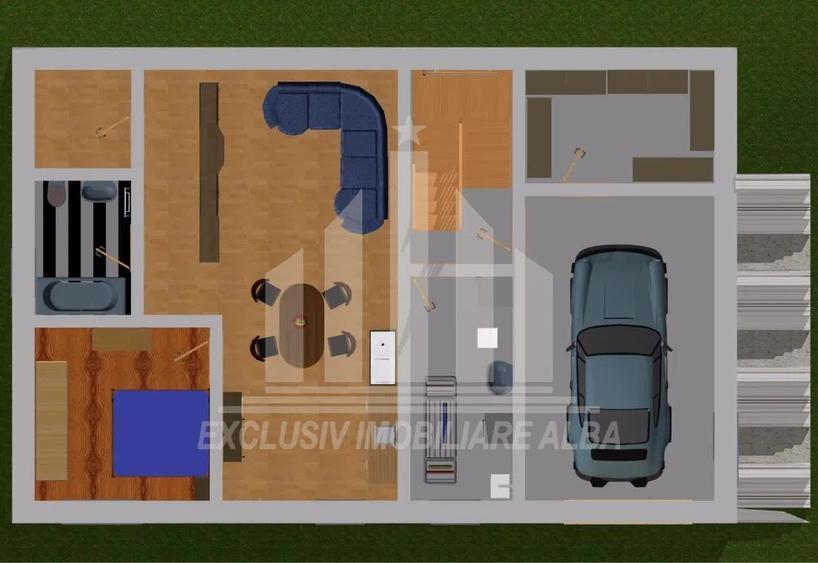 Casa individuala | Garaj | 212 mp | 2000 mp teren | Ciugud
