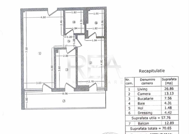 2 camere, 1/11, parcare, 71mp-Lujerului-Complex GranVia Park