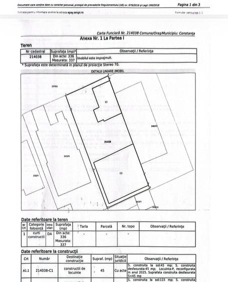 Vila cu potential rezidential sau investitie Faleza Nord 300 m de mare