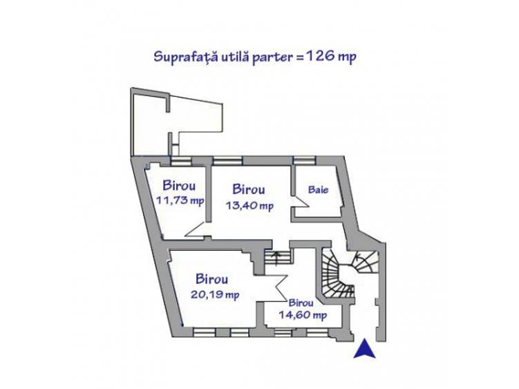 Spatiu  birouri de vanzare, zona Ultracentral, 490 mp #8133