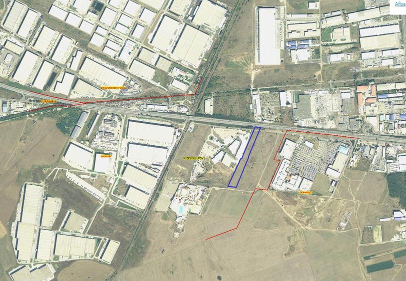 Asociere sau vanzare teren cu deschidere la A1,intravilan,urbanism P+4