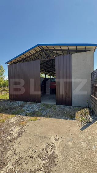 Casa cu teren 1100 mp și hala în curte, sat Cârbești