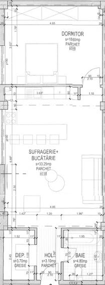 Apartament de 2 camere 63mp, zona Pod Ira