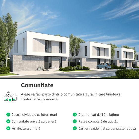 Dezvoltator - Vile individuale P+1, cartier privat, Str. Independentei Buftea