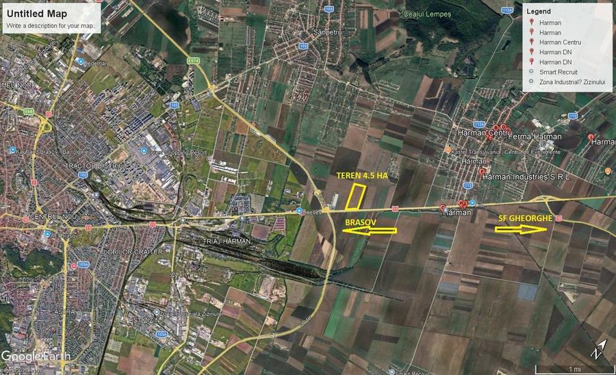 Teren deosebit Hărman zona Stabilus
